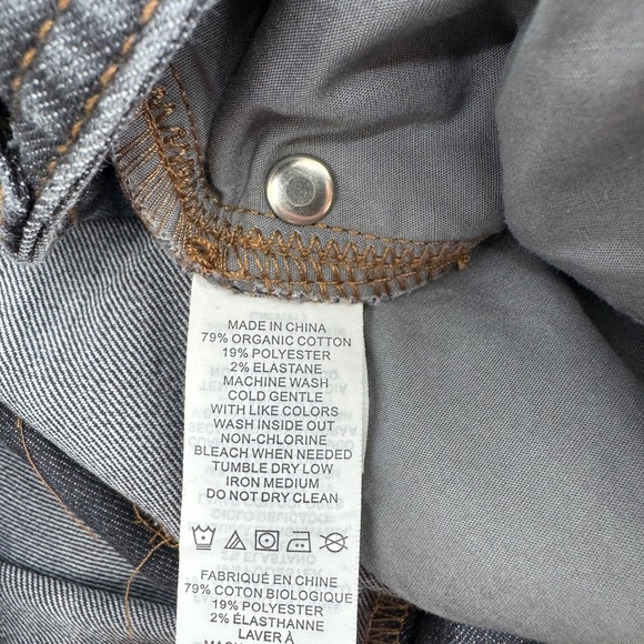 Prana Slim Fit Bridger Jeans Mens 35x32 Dark Wash Blue Organic Cotton M4BD32315 - Picture 7 of 10